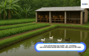  Ví dụ về mô hình VAC (vườn – ao – chuồng)