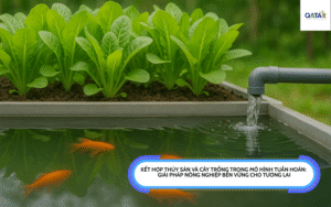 Kết hợp thủy sản và cây trồng trong mô hình tuần hoàn