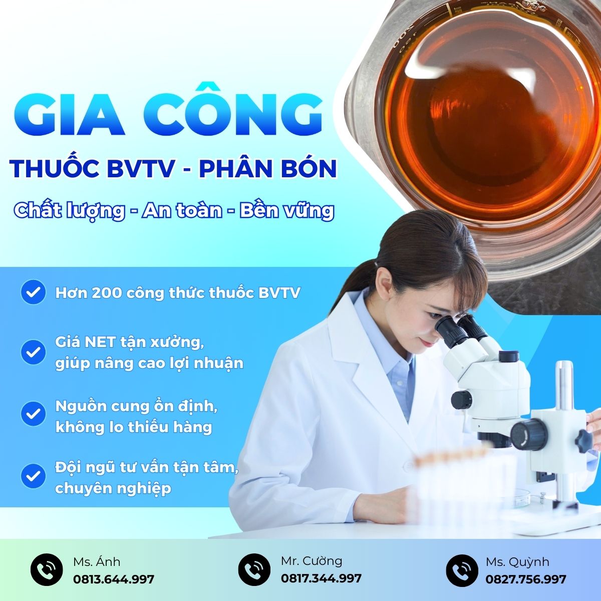 Gia Công Thuốc BVTV