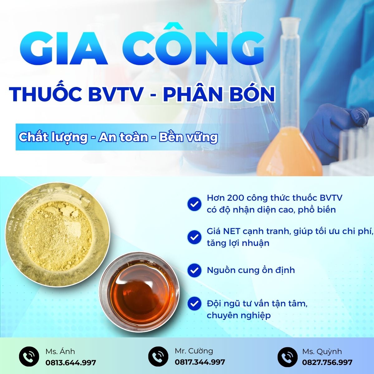 gia công phân bón