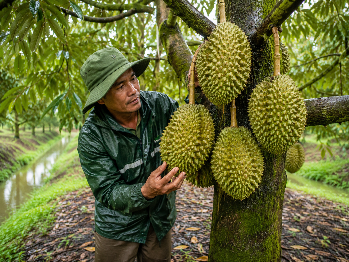 Dinh dưỡng chống sượng và thối trái sầu riêng